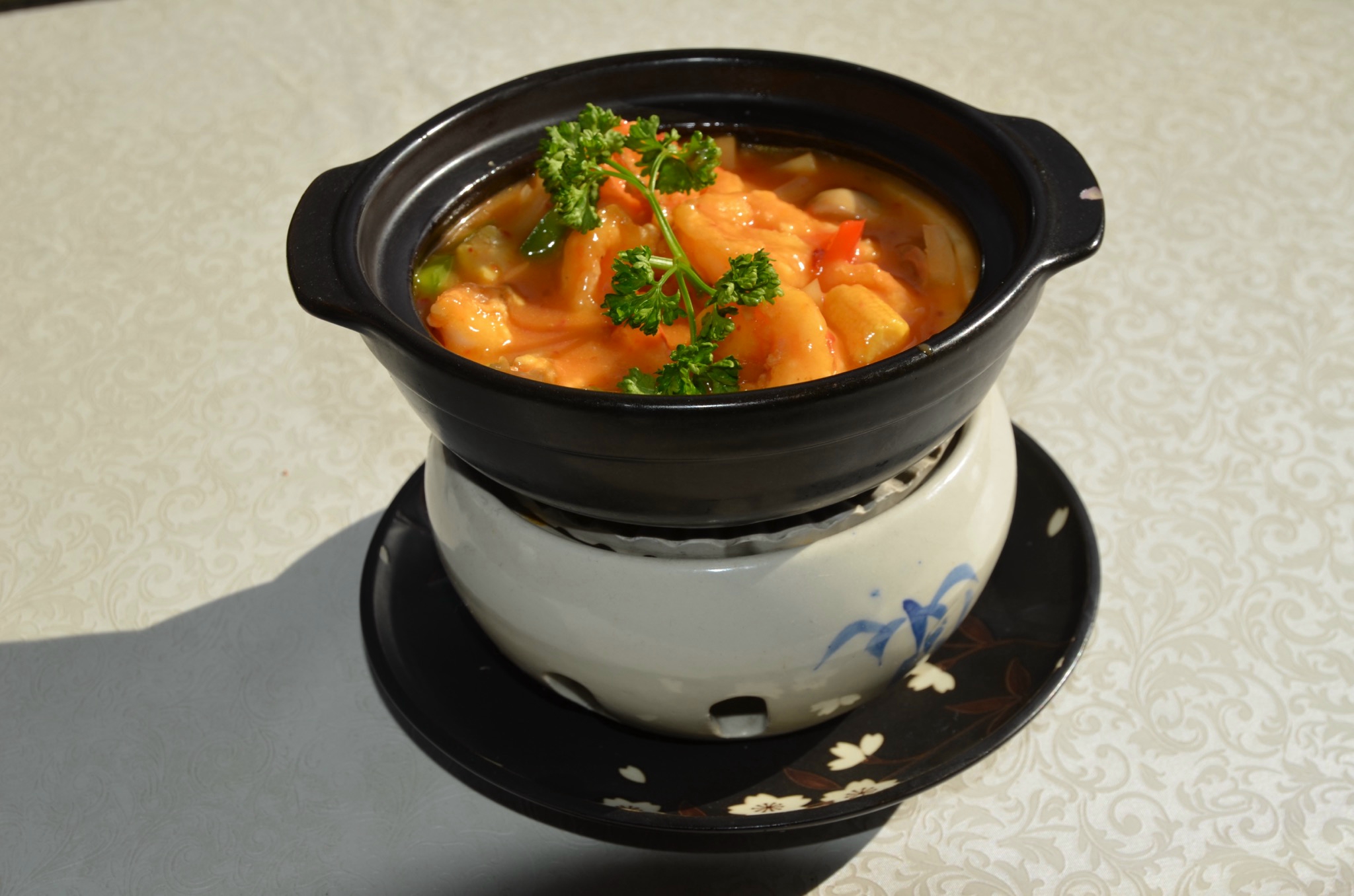 Crevettes sautées au lait de coco